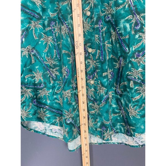 BUGLE BOY COMPANY Hawaiian Sz. L Men's Short Sleeve Shirt - Picture 10 of 10